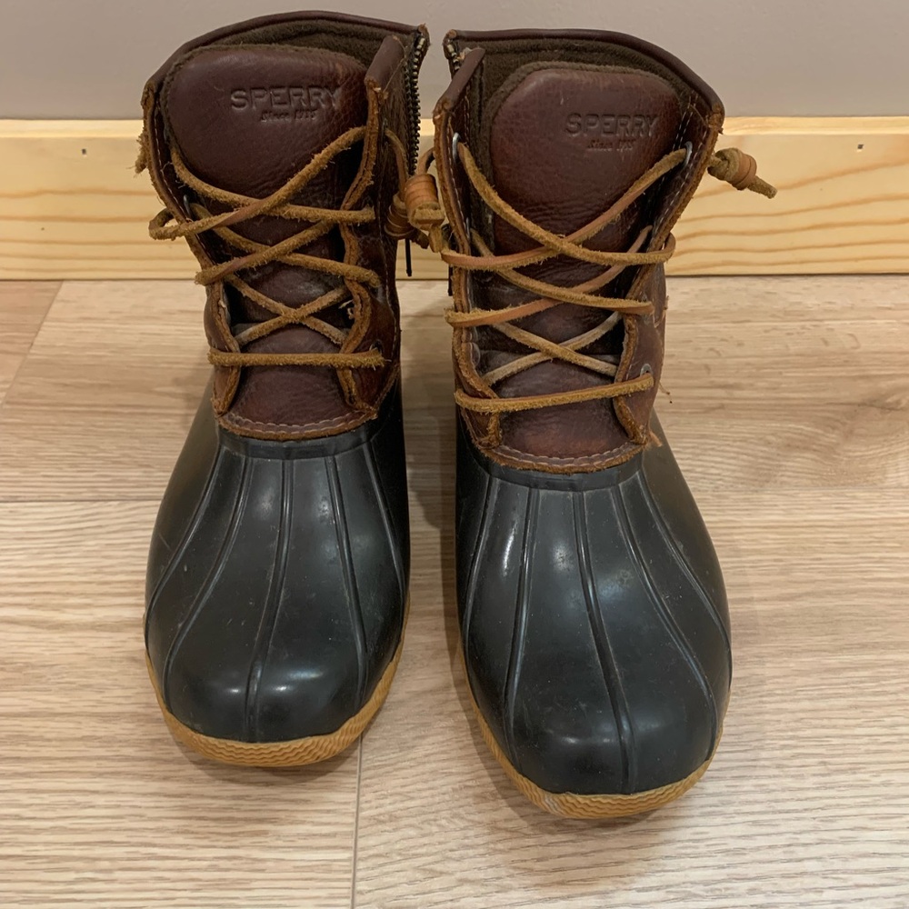 Sperry Waterproof Brown and Black Boots